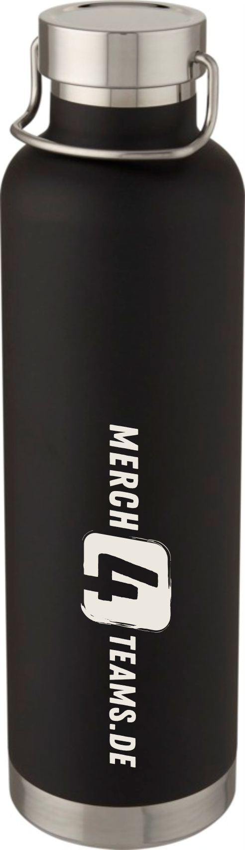 Die Merch4teams Kupfer-Vakuum Isolier-Sportflasche 1L
