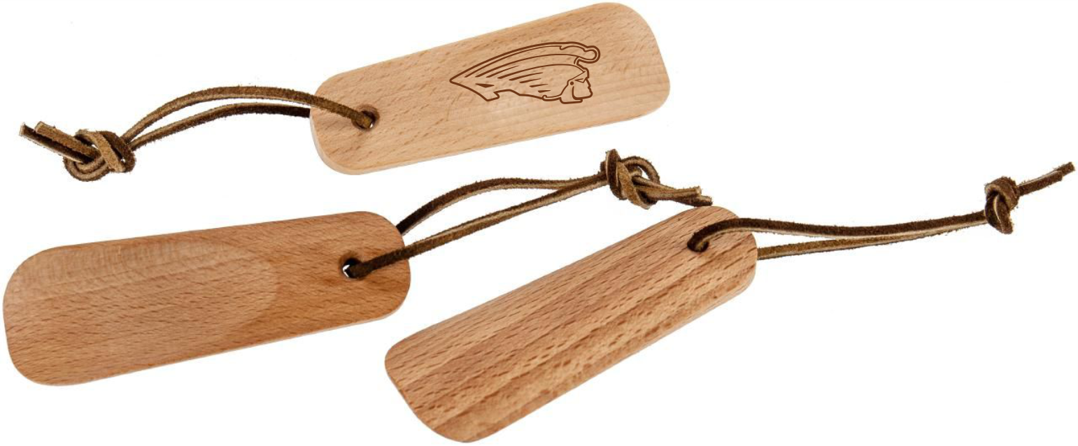 Starnberg Argonauts Holz Schuhlöffel - mit Lederband ( der kleine für Unterwegs)  