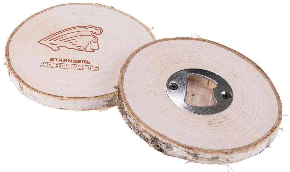 Starnberg Argonauts Holz Untersetzer mit Flaschenöffner