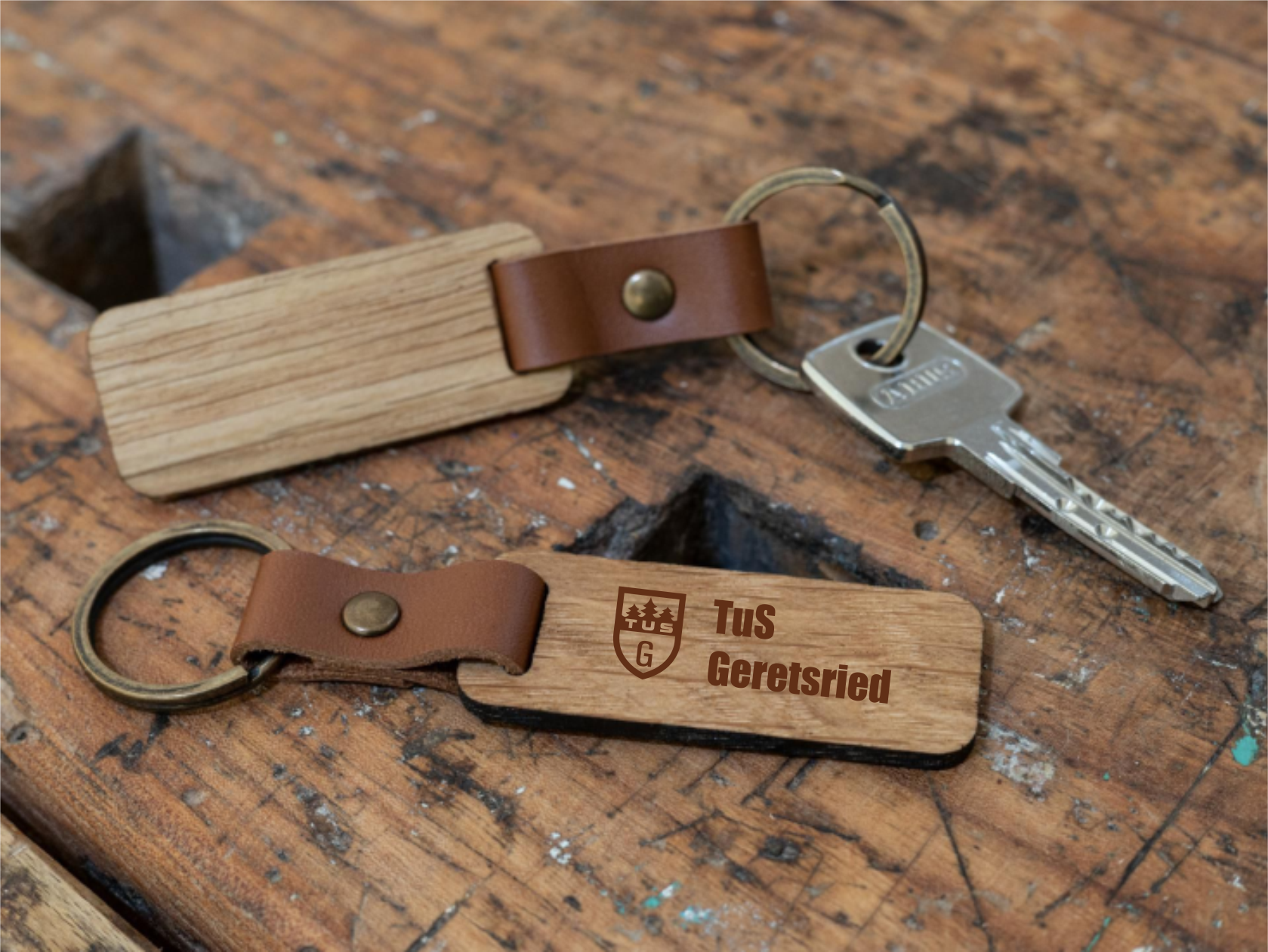 TUS_Geretsried Schlüsselanhänger mit Leder 