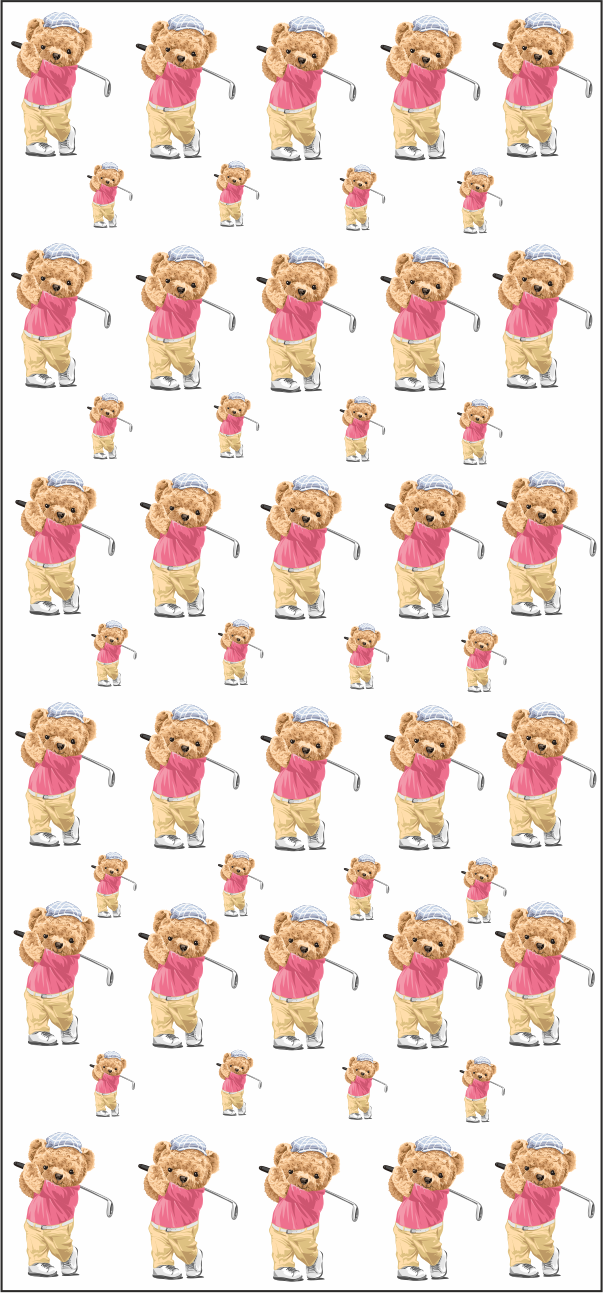 Das Golfhand Handtuch vollflächig Bedruckt   