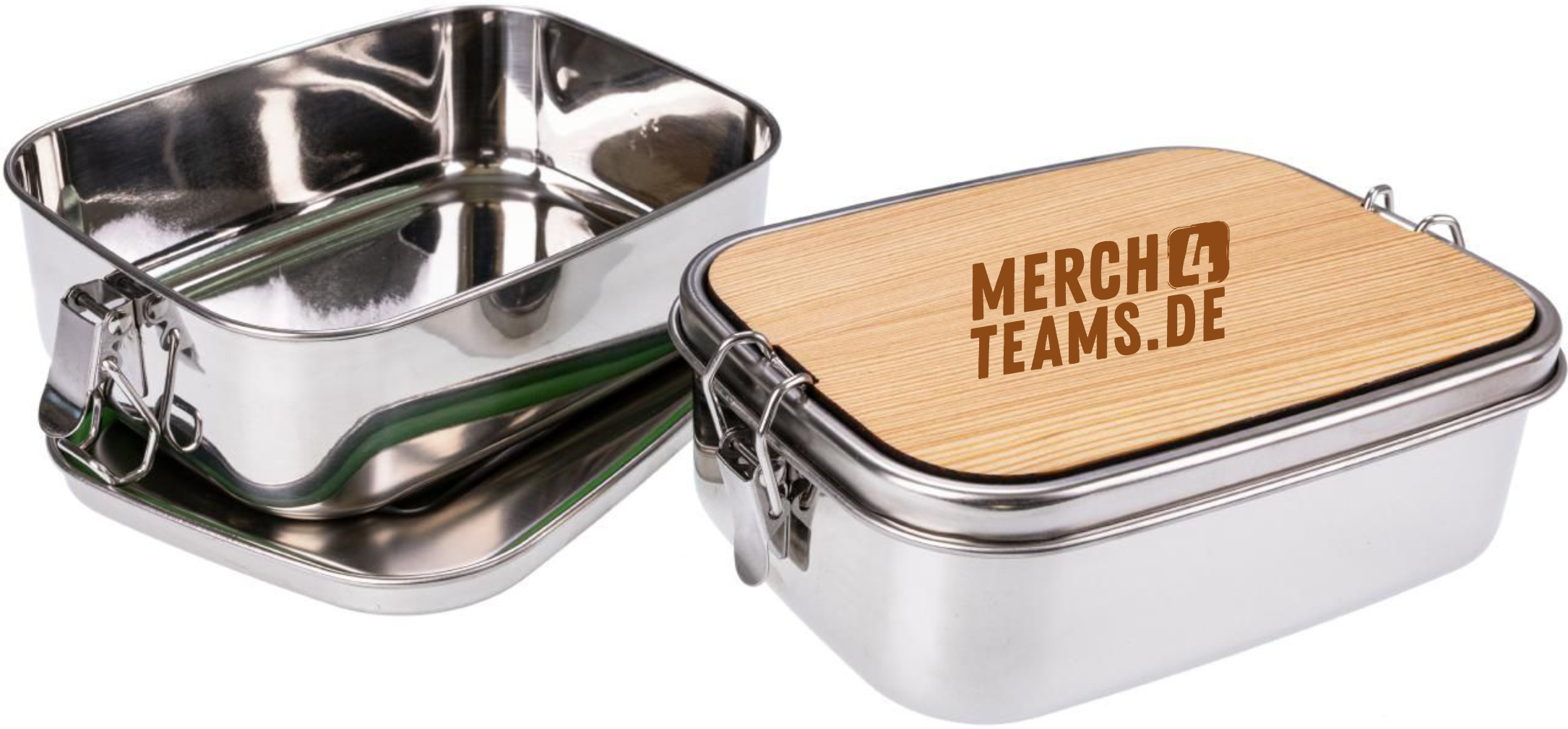 Die Merch4teams Brotzeitbox mit Schneidebrett  